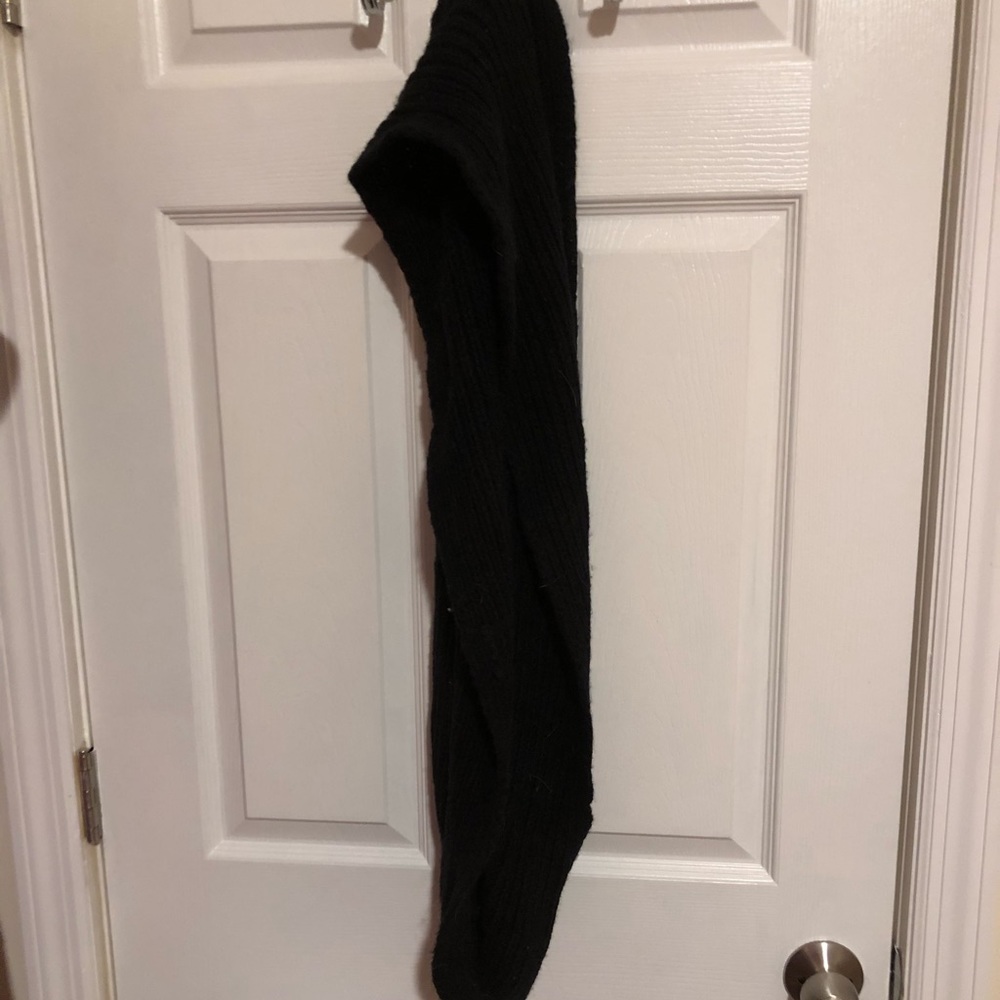 J. Crew Black Circle Scarf